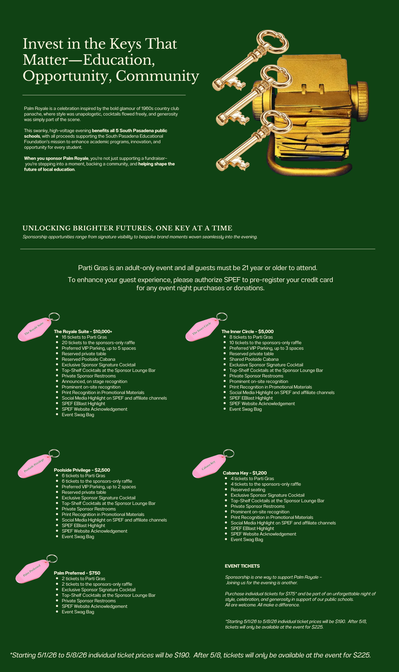 PG26 Palm Royale Sponsorship Welcome